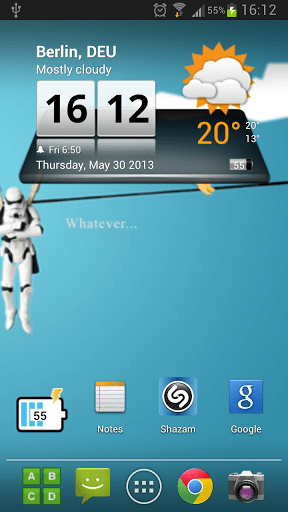 Скриншот 3D Sense Clock & Weather для Android