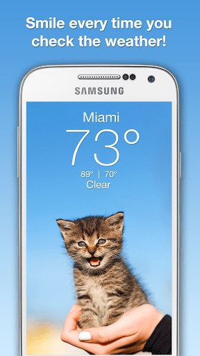 Скриншот Weather Kitty для Android