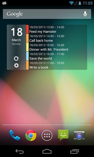 Скриншот Clean Calendar Widget для Android