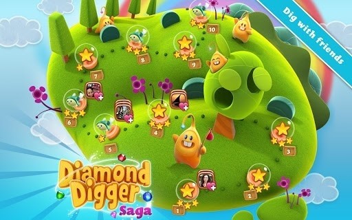 Скриншот Diamond Digger Saga для Android