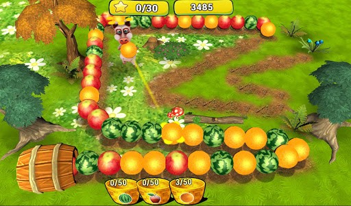 Скриншот Ферма Фрукты Три в Ряд для Android
