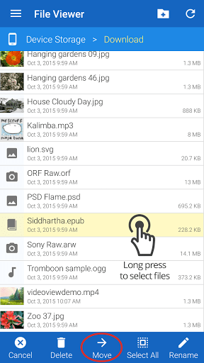 Скриншот File Viewer для Android