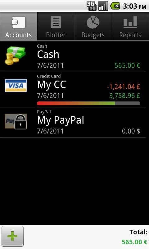 Скриншот Financisto для Android