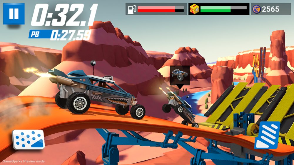 Скриншот Hot Wheels: Race Off для Android