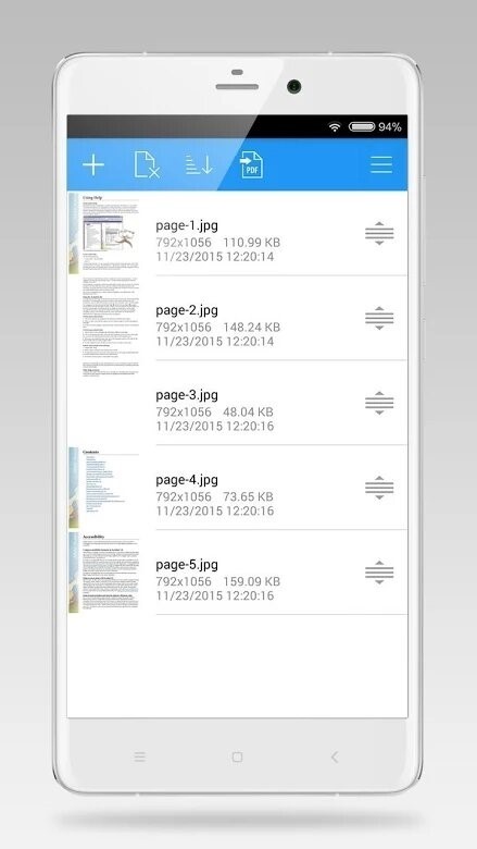 Скриншот Image to PDF Converter для Android