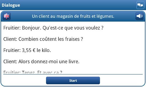 Скриншот Изучай французский язык! для Android