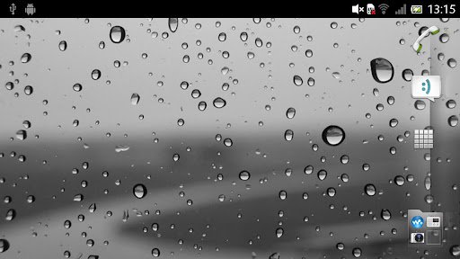 Скриншот Капли дождя Живые обои для Android