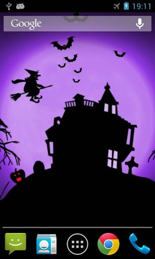 Скриншот Хэллоуин ночь живые обои / Halloween Night LWP для Android