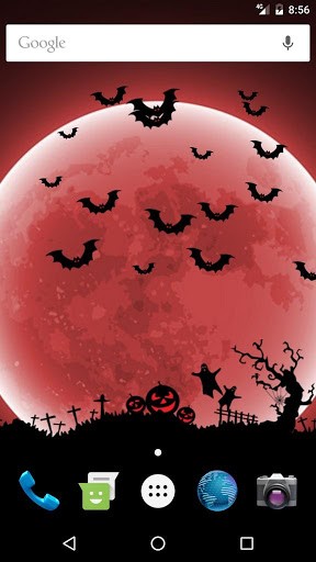 Скриншот Хэллоуин ночь живые обои / Halloween Night LWP для Android