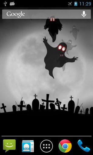 Скриншот Хэллоуин призрак живые обои для Android