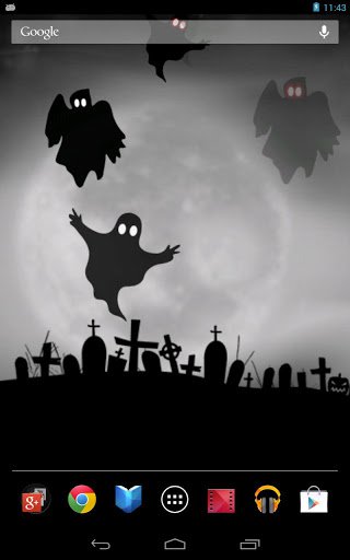 Скриншот Хэллоуин призрак живые обои для Android