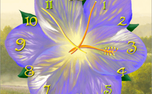Живые обои 'Цветочные Часы' / Flower Clock Live Wallpaper