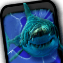 Злой акулы трещины экрана / Angry Shark Cracked Screen