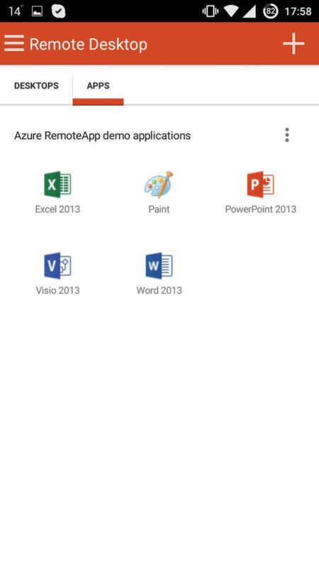Скриншот Microsoft Remote Desktop для Android