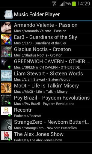 Скриншот Music Folder Player Free для Android