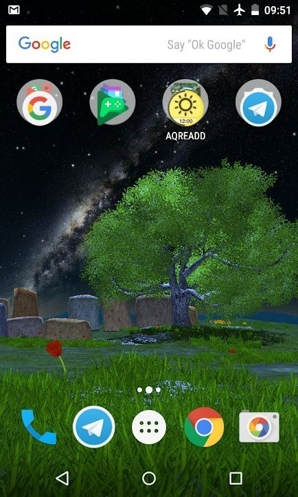 Скриншот Nature Tree Milky Way для Android