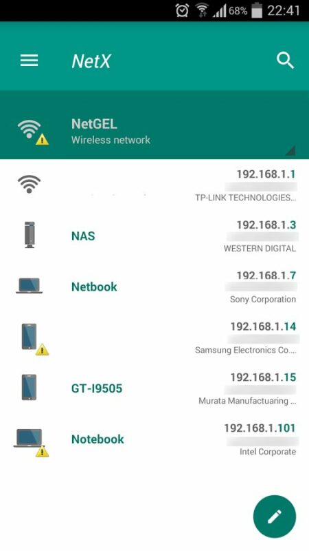 Скриншот NetX – Network Discovery Tools для Android