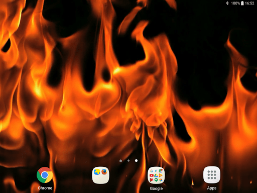 Скриншот Огонь Живые обои / Fire Live Wallpaper для Android