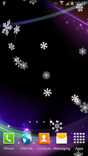 Скриншот Падающий Снег Живые Обои для Android