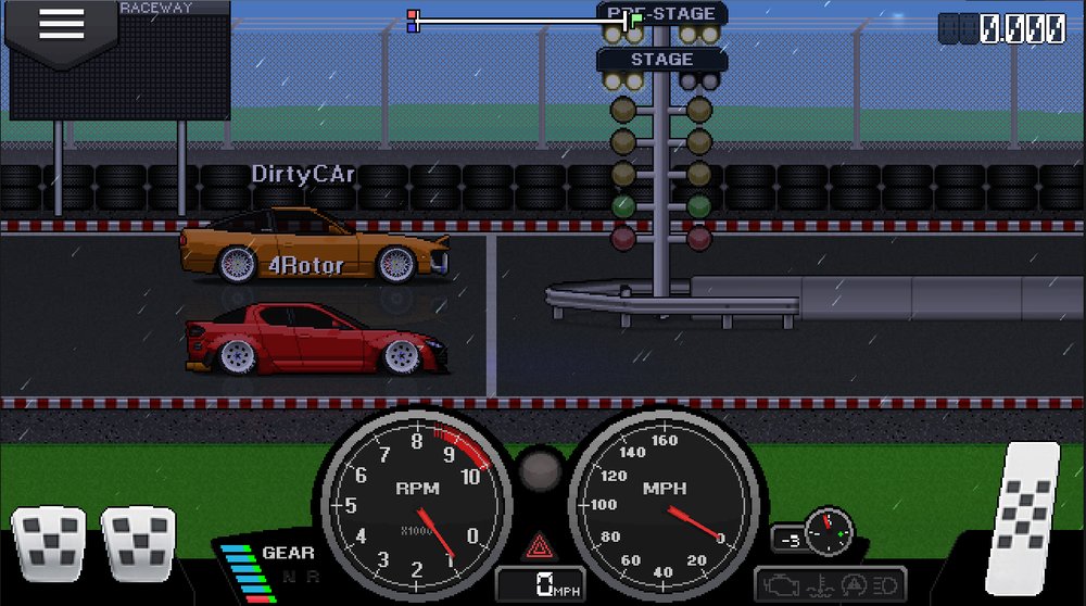 Скриншот Pixel Car Racer для Android
