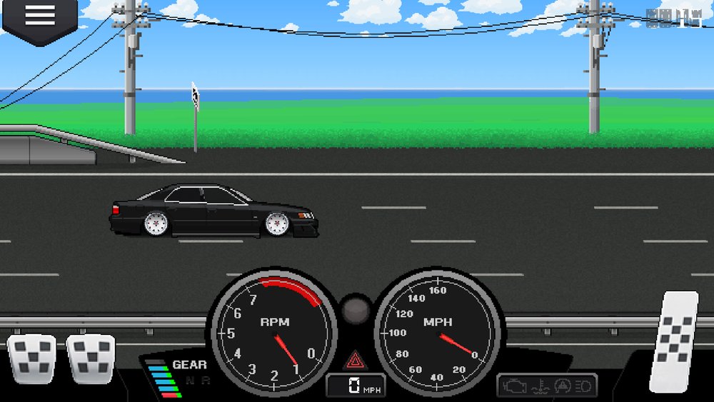 Скриншот Pixel Car Racer для Android