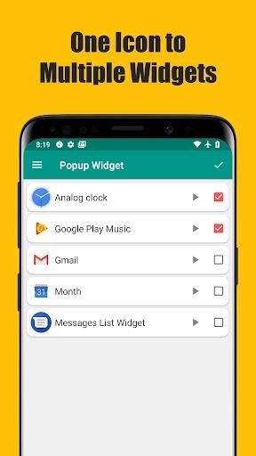 Скриншот Popup Widget 3 для Android