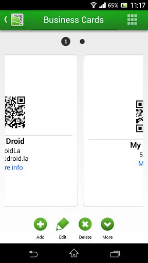 Скриншот QR Droid для Android
