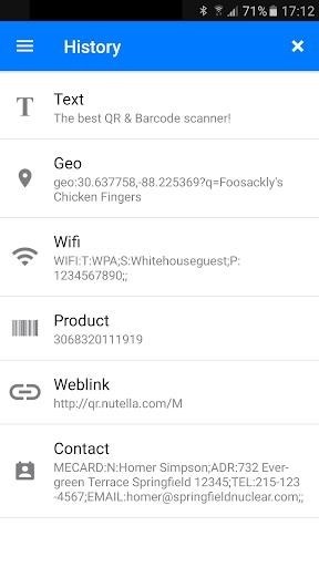 Скриншот Сканер QR и штрих кодов для Android