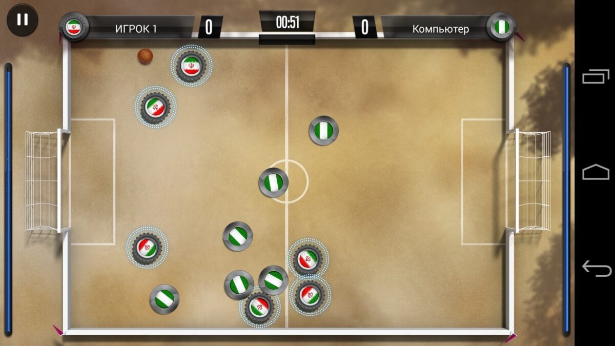Скриншот Slide Soccer для Android