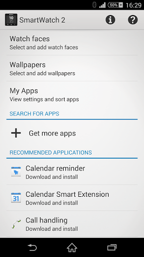 Скриншот SmartWatch 2 SW2 для Android