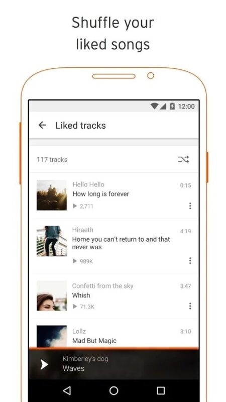 Скриншот SoundCloud для Android