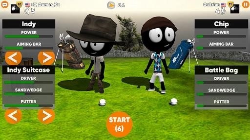 Скриншот Stickman Cross Golf Battle для Android
