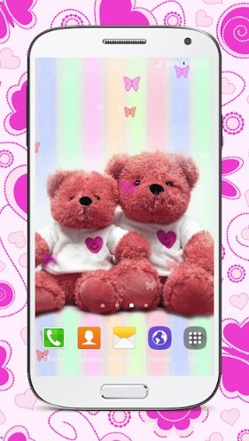 Скриншот Живые обои с мишкой Тедди для Android