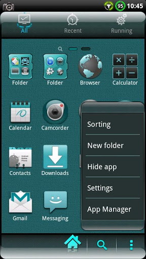 Скриншот Тема Cyanogen для Go Launcher для Android