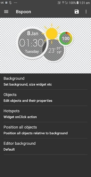 Скриншот UCCW Ultimate custom widget для Android