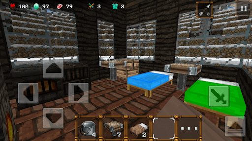 Скриншот Winter Craft 3: Mine Build для Android