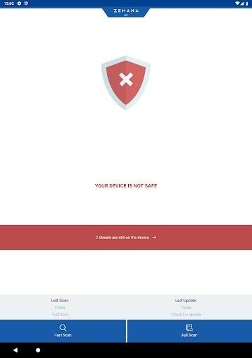 Скриншот Zemana Mobile Antivirus для Android