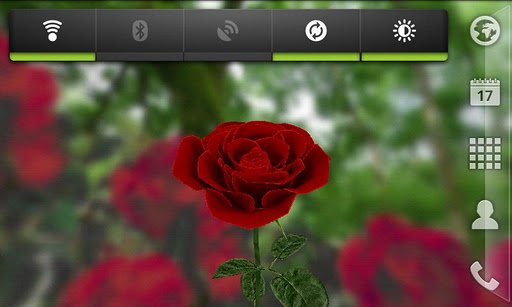 Скриншот Живые обои Роза 3D для Android